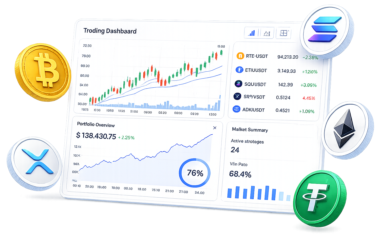 Algorithmic trading dashboard